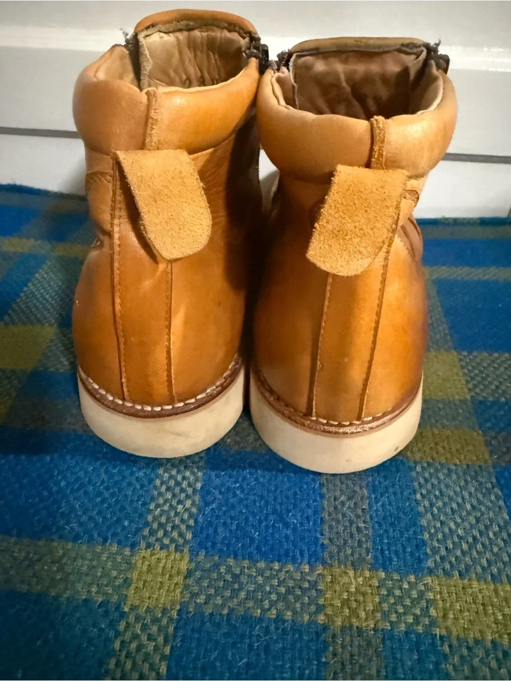 Dalton Men’s Size 11.5 Leather Basket Weave Dual Zipper Men’s Chukka Boots